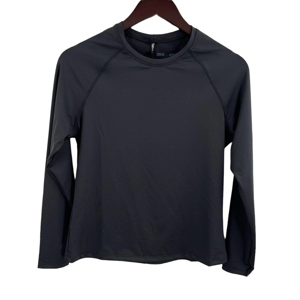 ASOS 4505 Black Long Sleeve Activewear Top Size 10 New